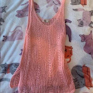 💗Cute Knitted Pink Tank Top